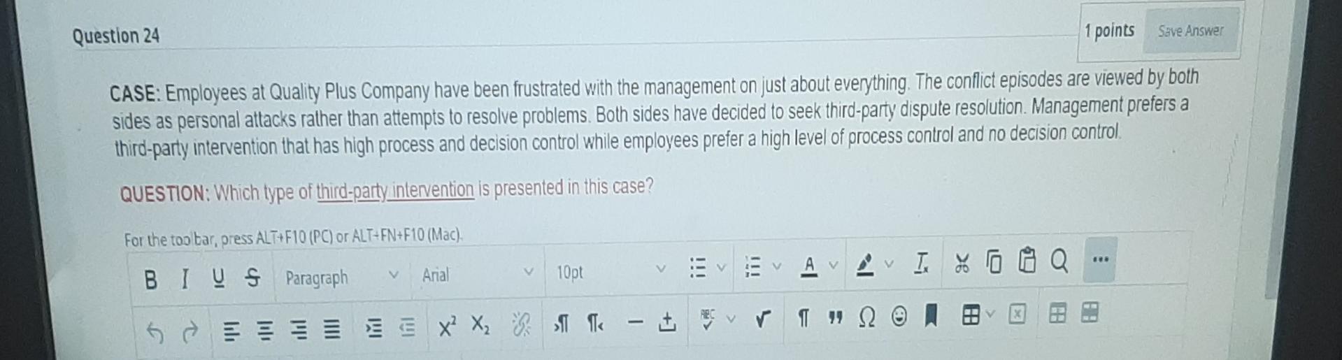 q24v only short answer Question 24 1 points Save
