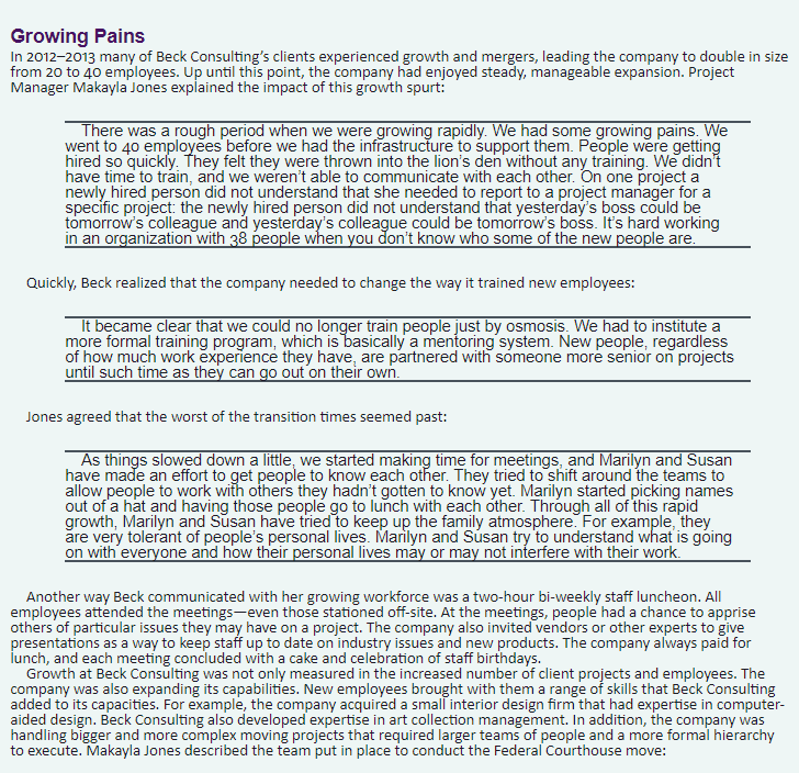 Discussion Questions 1. What do you expect will