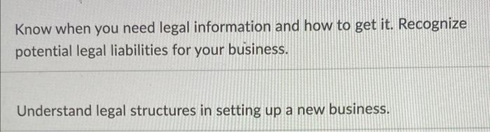 Know when you need legal information and how to