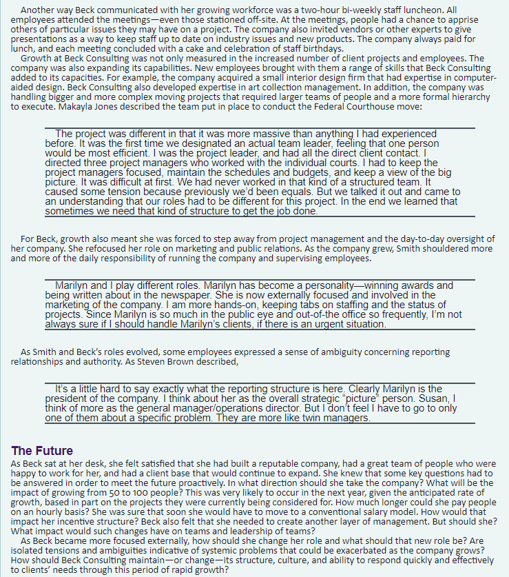 Discussion Questions 1. What do you expect will