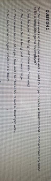 QUESTION 1 Elizabeth Enders is mobility impaired