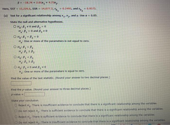 Consider the following data for a dependent