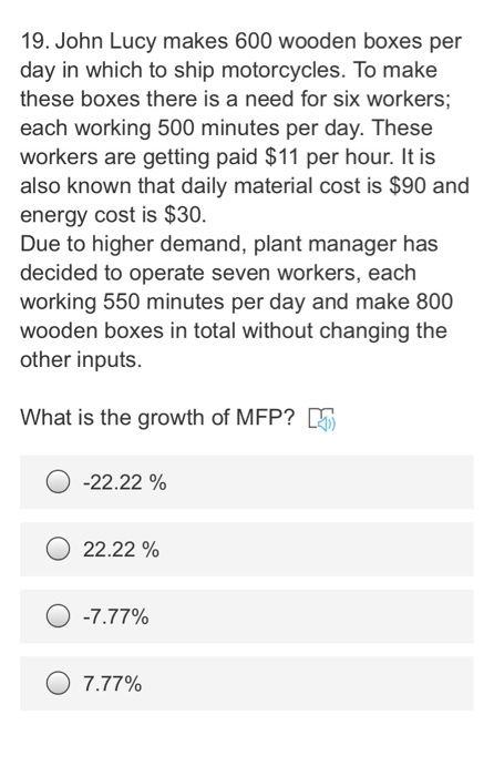 please is an exams 13. The weekly output of a