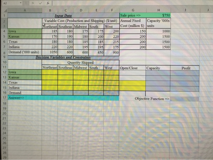 A TV manufacturer has currently two factories in