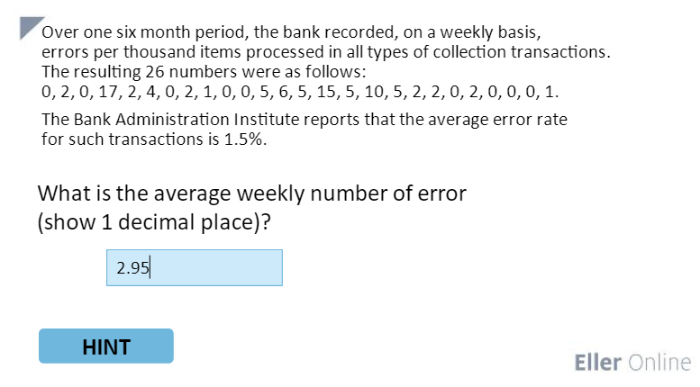 Over one six month period, the bank recorded, on