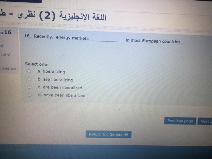 (2) - en 16 16. Recently, energy markets in most