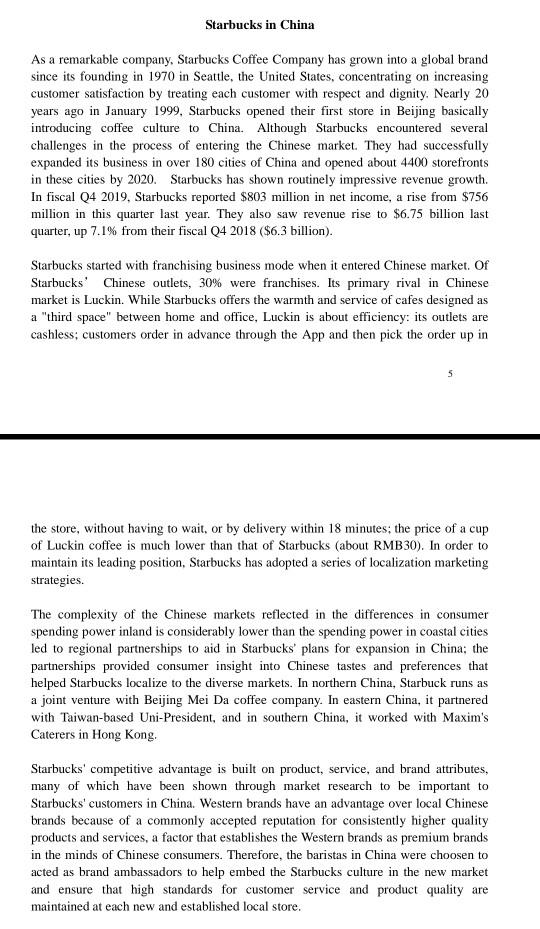 Does Starbucks represent People Processing