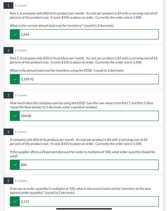 can do the answers on excel 1 2/2 points Part 1: