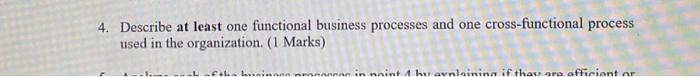 Question 4 I want certain points in the answer