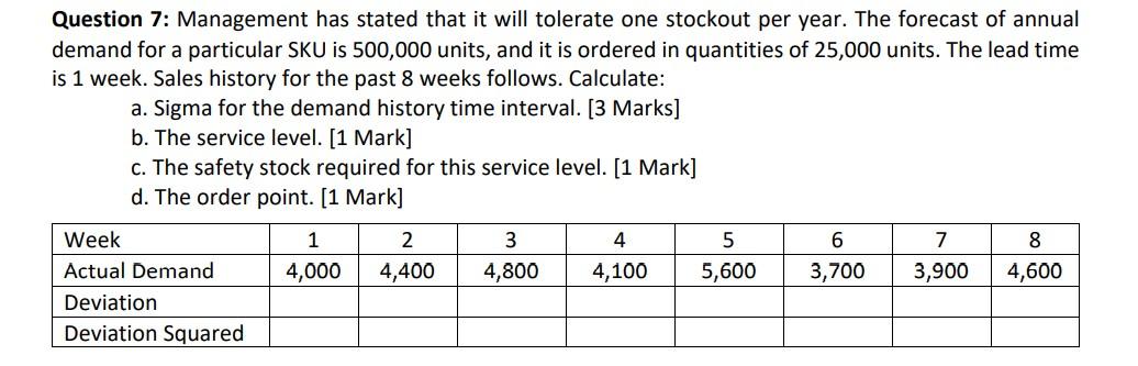 this is the entire question Question 7: