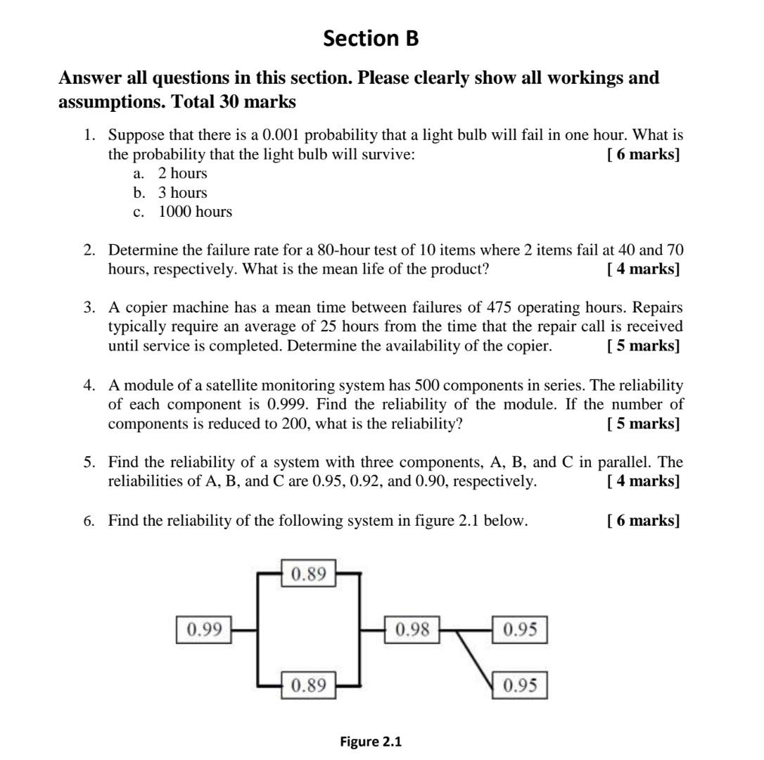 Section B Answer all questions in this section.