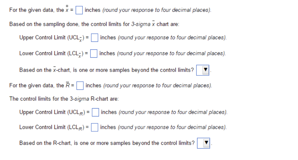 Refer to Table S8.1-Factors for Computing Control