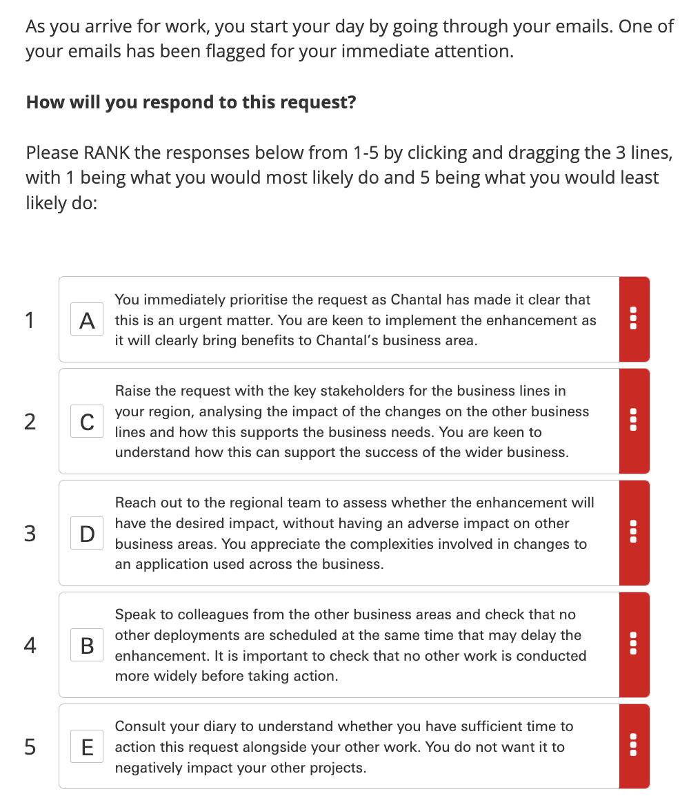 As you arrive for work, you start your day by