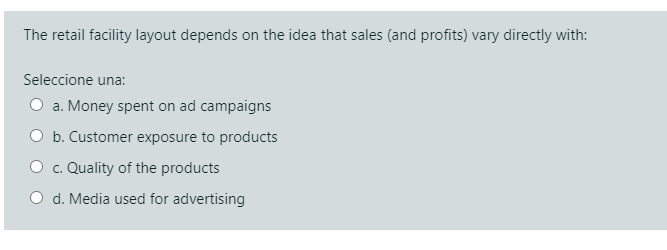 29-32 The retail facility layout depends on the