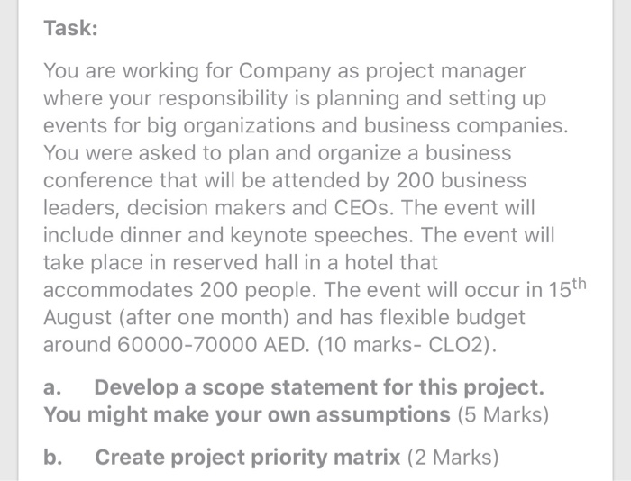 Please A & B , need as much as u can write