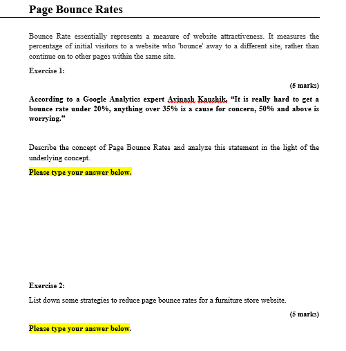 Page Bounce Rates Bounce Rate essentially