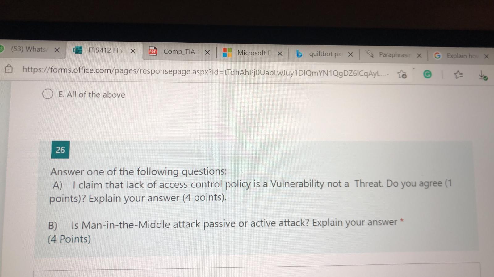 (53) Whats: * ITIS412 Fina x PDF CompTIA X