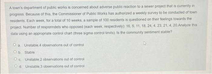 PLEASE ANSWER, WILL UPVOTE A town's department of