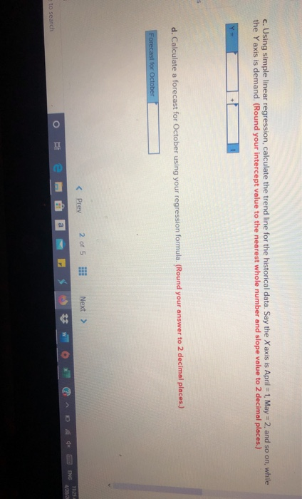 Check my Historical demand for a product is as