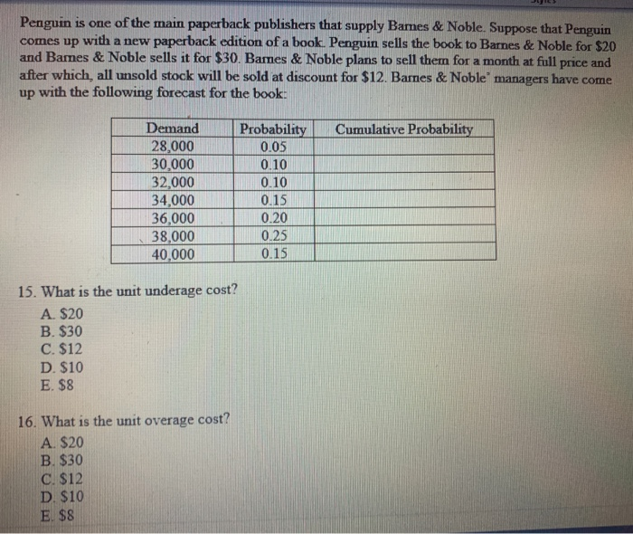Penguin is one of the main paperback publishers