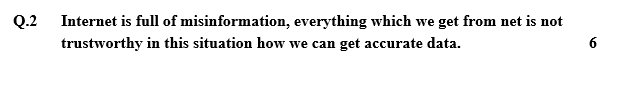 Internet is full of misinformation, everything