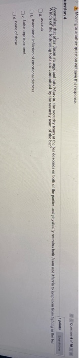 Business Law practice questions Moving to another