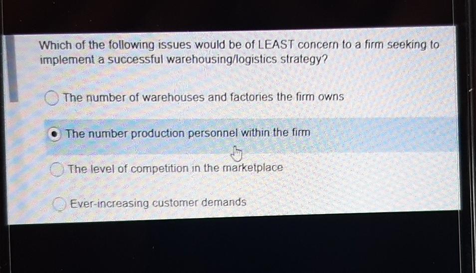 Which of the following issues would be of LEAST