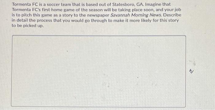 Tormenta FC is a soccer team that is based out of