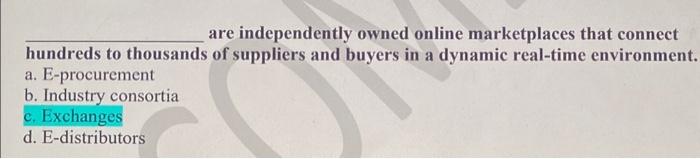 are independently owned online marketplaces that