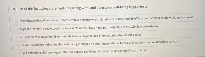 Which of the following statements regarding work