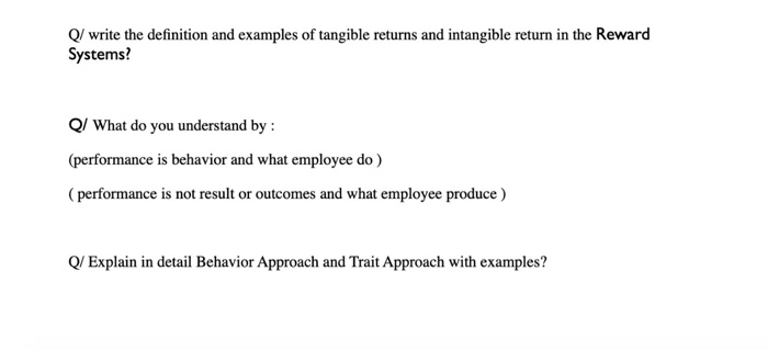 long answer Q/ write the definition and examples