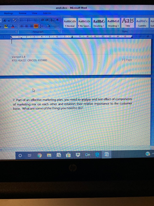 amrit.docx - Microsoft Word Mailings Review View