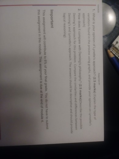 Assignment #1 Working on your own read the case