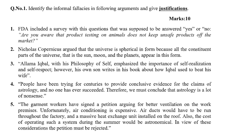 Please do it ASAP. Q.No.1. Identify the informal