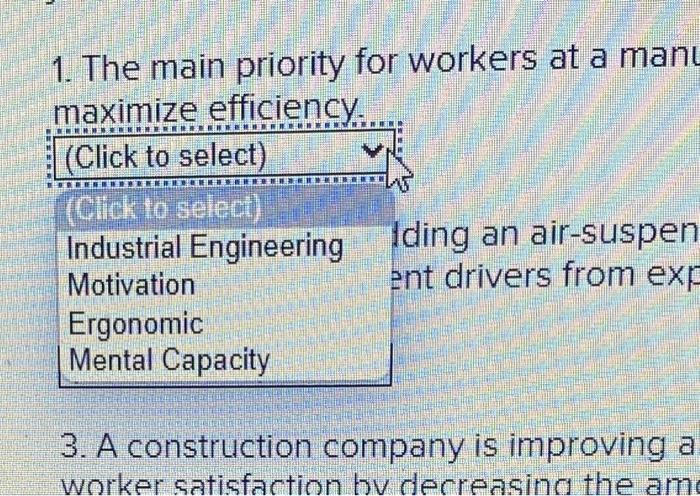 please answer all 8 problems with the 4 options