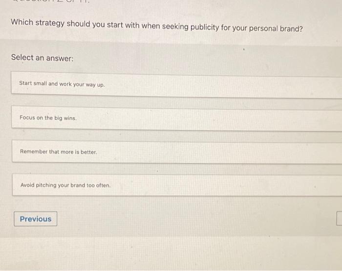 Question 1 of 11: Which type of financing product