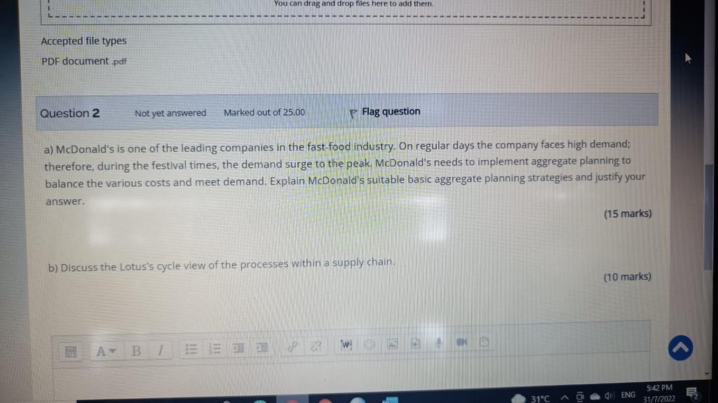 Accepted file types PDF document.pdf Question 2