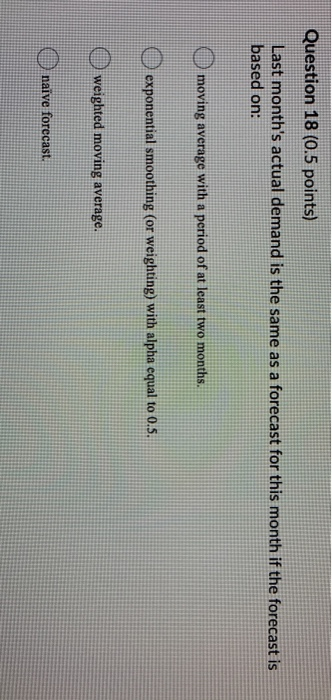 Question 16 (0.5 points) The mean squared error