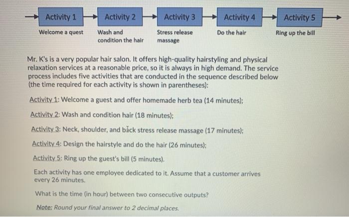 Activity 3 Activity 1 Welcome a quest Activity 2