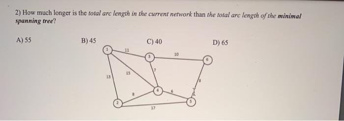 2) How much longer is the total arc length in the