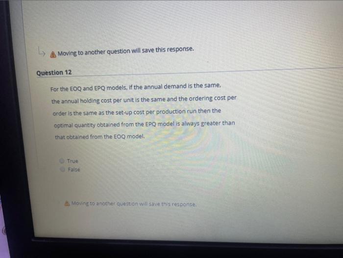 A Moving to another question will save this