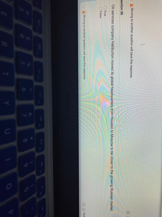 Moving to another question will save this