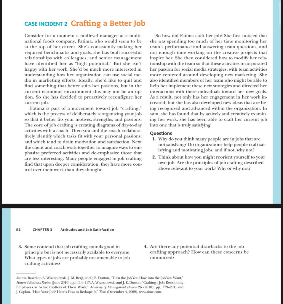 Answer these Questions Consider for a moment a