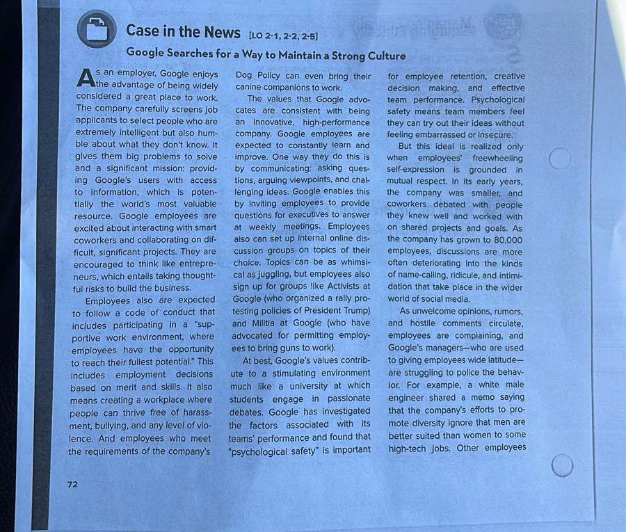 you have to answer these three questions based on