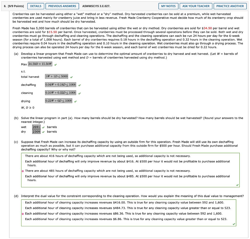 I NEED THE EXPLANATION OF ALL THE NUMBERS