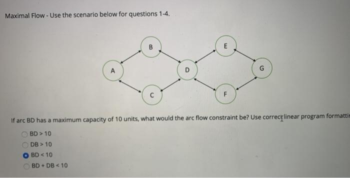 this is all the information given. Maximal Flow -