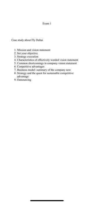 Case study about Fly Duban 1. Mission and vision