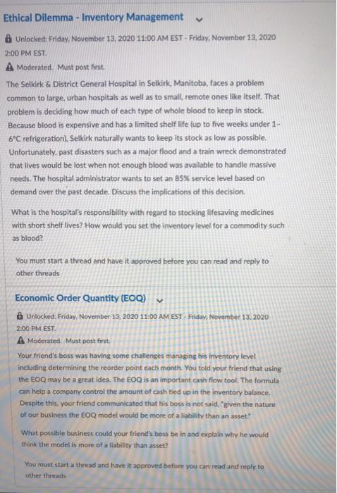 Ethical Dilemma - Inventory Management Unlocked: