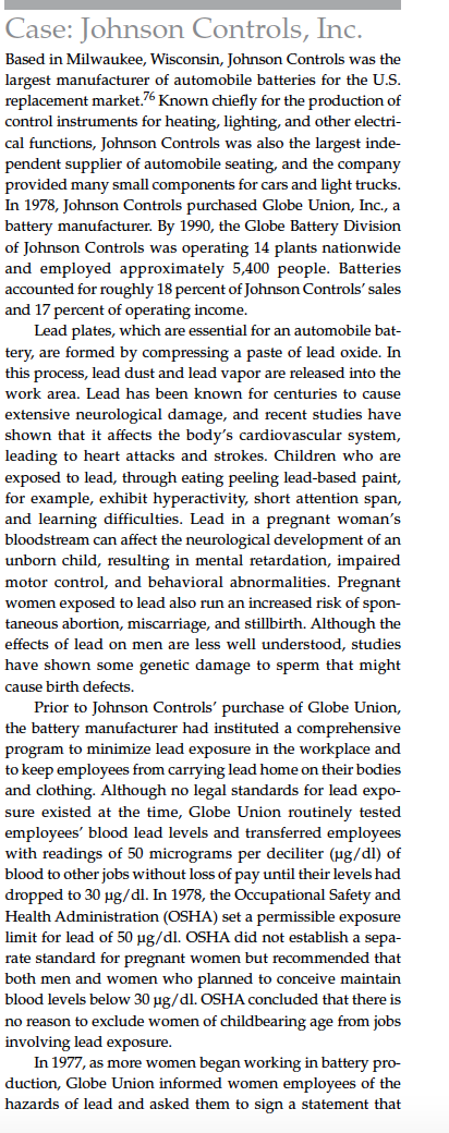 Based on Case, do you believe that Johnson