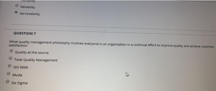 widomy Reliability Serviceability QUESTION 7 What